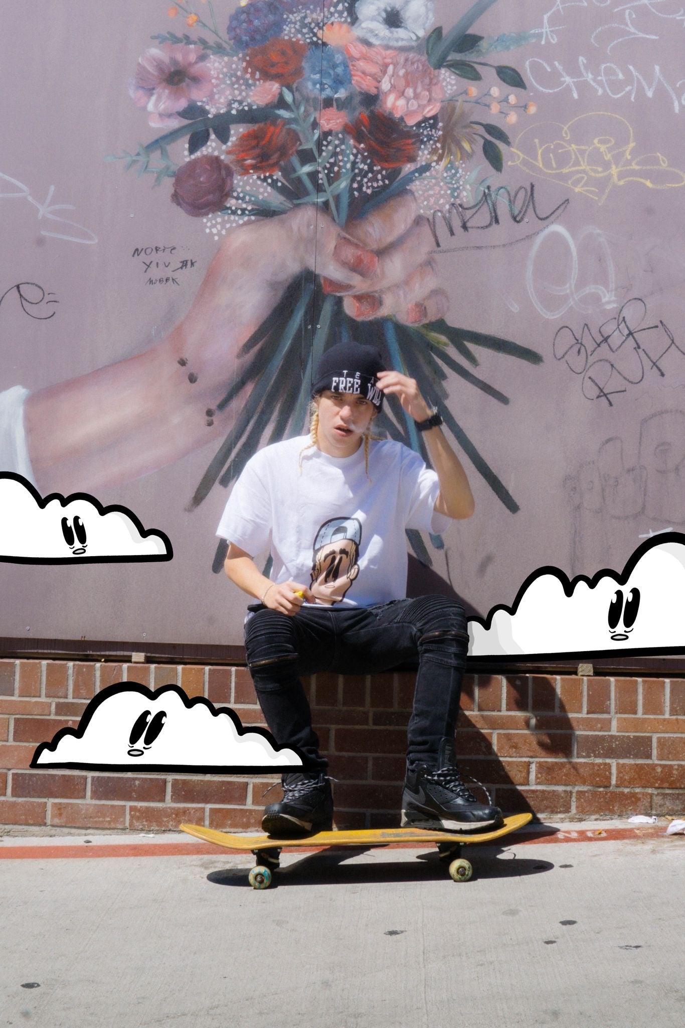 Ez Mil Limited "Storyteller" White Tee
